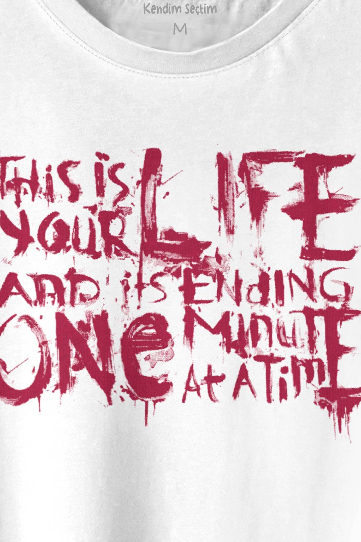 Fight Club This Is Your Life Tyler Durden Dövüş Kulübü Baskılı Tişört Unisex T-shirt (1)