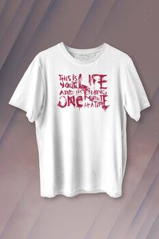 Fight Club This Is Your Life Tyler Durden Dövüş Kulübü Baskılı Tişört Unisex T-shirt - 1