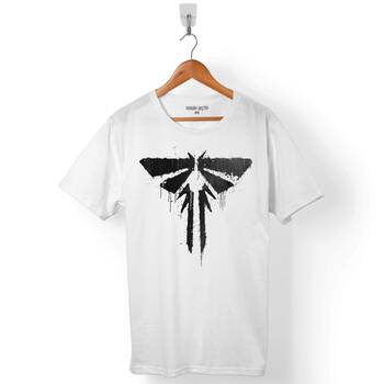 FIREFILES LOGO Last Of Us NAUGHTY DOG LOOK FOR THE LIGHT ERKEK TİŞÖRT - 1