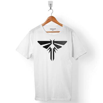 FIREFILES LOGO Last Of Us NAUGHTY DOG LOOK FOR THE LIGHT ERKEK TİŞÖRT - 1