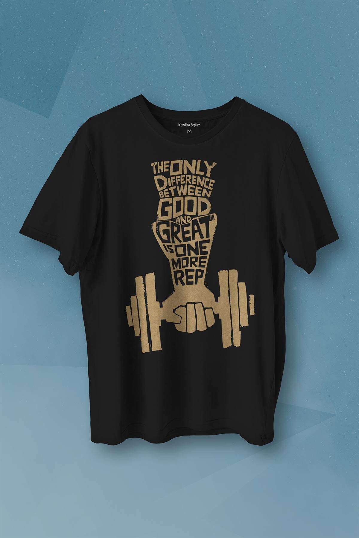 Fitness Top Gym Tshirt Vücut Geliştirme Body Spor Baskılı Tişört Unisex T-shirt - 1