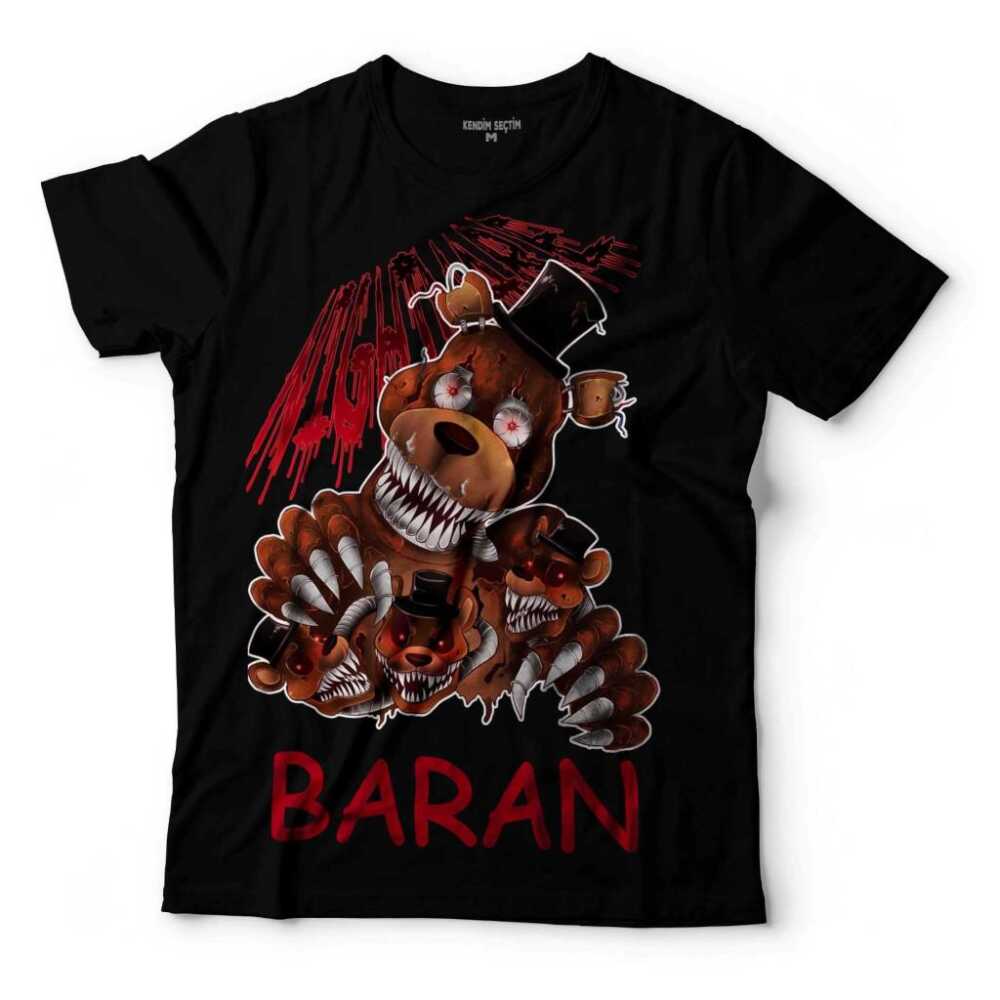 FIVE NIGHTS A FREDDY'S FNAF KİŞİYE ADINIZA İSME ÖZEL ÇOCUK TİŞÖRT
