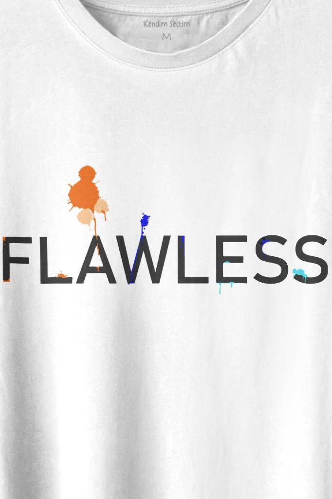 Flawless Finishing Touch Logo Baskılı Tişört Unisex T-shirt (1)