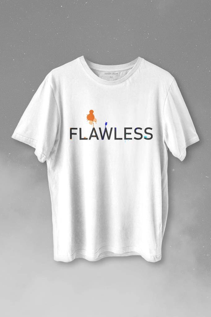 Flawless Finishing Touch Logo Baskılı Tişört Unisex T-shirt - 1