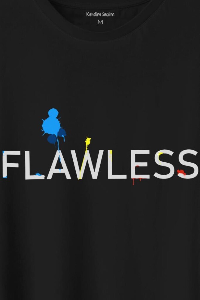 Flawless Finishing Touch Logo Baskılı Tişört Unisex T-Shirt (1)