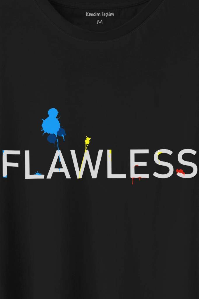Flawless Finishing Touch Logo Baskılı Tişört Unisex T-Shirt (1)