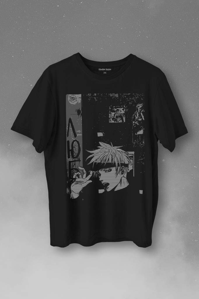 Fondo De Pantalla Anime Baskılı Tişört Unisex T-Shirt - 1