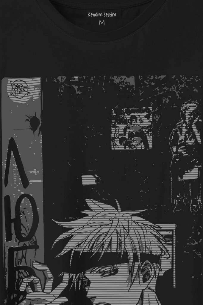 Fondo De Pantalla Anime Baskılı Tişört Unisex T-Shirt - 2