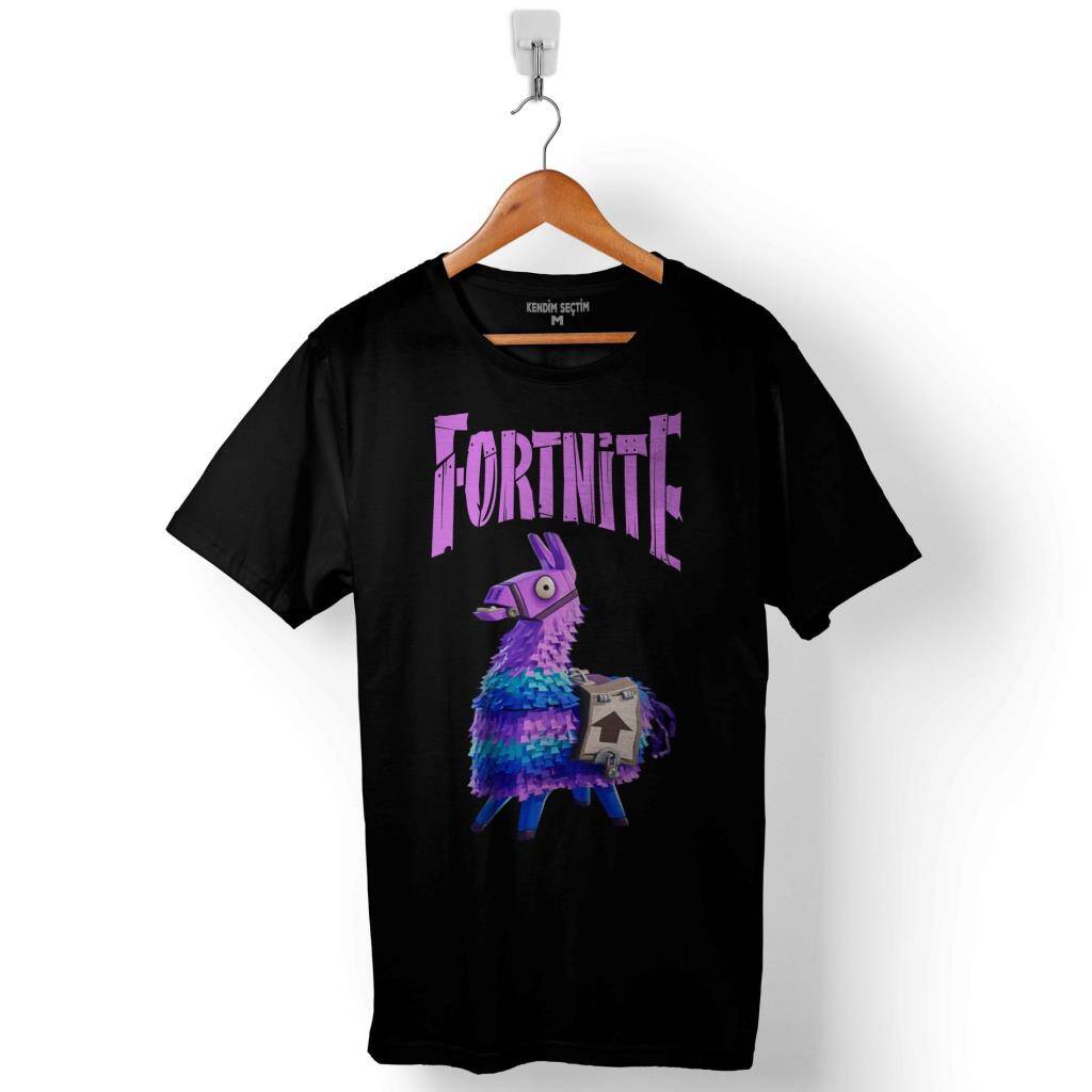 Fortnite Fort Nite Logo At Horse Baskılı Tişört Unisex T-Shirt - 1