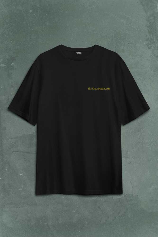 Freddie Mercury Eagle Rock Queen We Are The Champion Sırt Ön Baskılı Oversize Tişört Unisex T-Shirt