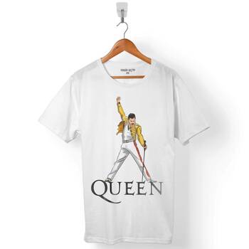 FREDDIE MERCURY ROCK QUEEN WE ARE THE CHAMPİONS ERKEK TİŞÖRT - 1
