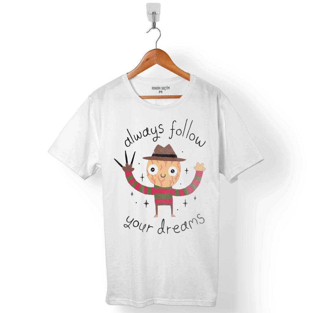 FREDDY ELM STREET ALWAYS FOLLOW YOUR DREAM ERKEK TİŞÖRT - 1