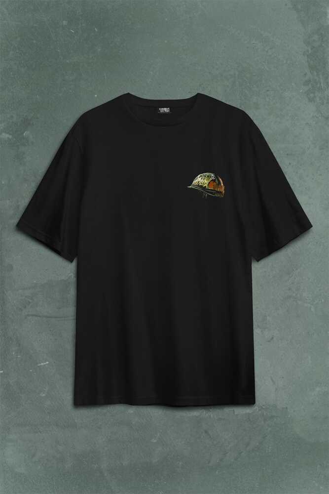 Full Metal Jacket Stanley Kubricks New Fma Sırt Ön Baskılı Oversize Tişört Unisex T-Shirt - 1