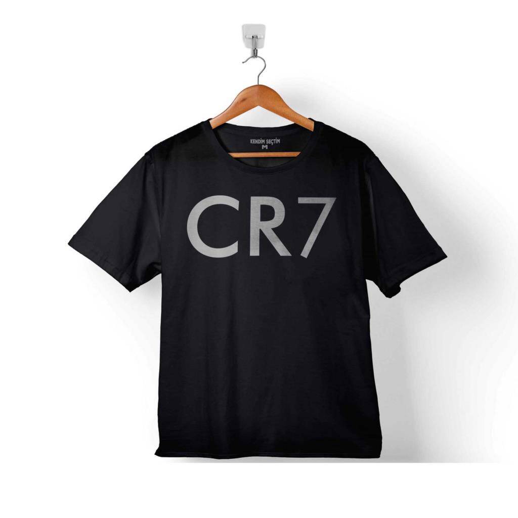Futbol Ronaldo Cristiano Logo Baskılı Tişört Çocuk T-shirt - 1
