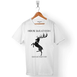 GAME OF THRONES HOUSE BARATHEON OURS IS THE FURY ERKEK TİŞÖRT - 1