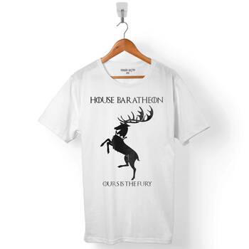GAME OF THRONES HOUSE BARATHEON OURS IS THE FURY ERKEK TİŞÖRT - 1