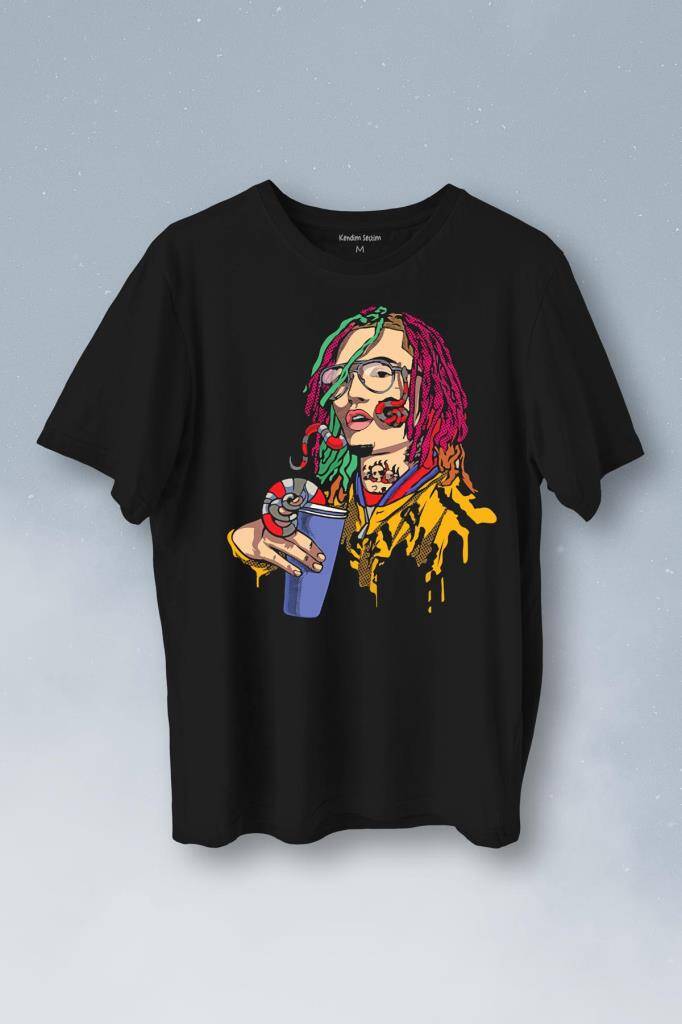 Gang Amerika Rap Hip Hop Sokak Baskılı Tişört Unisex T-Shirt - 1