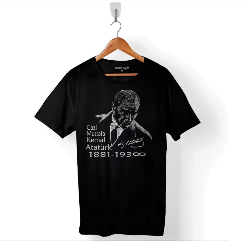 Gazi Mustafa Kemal Atatürk 1881 1938 1881-1938 Baskılı Tişört Unisex T-Shirt - 1