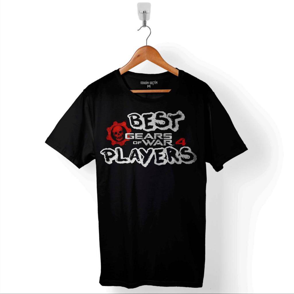 Gears Of War Best Players Süper Oyuncu Baskılı Tişört Unisex T-Shirt - 1