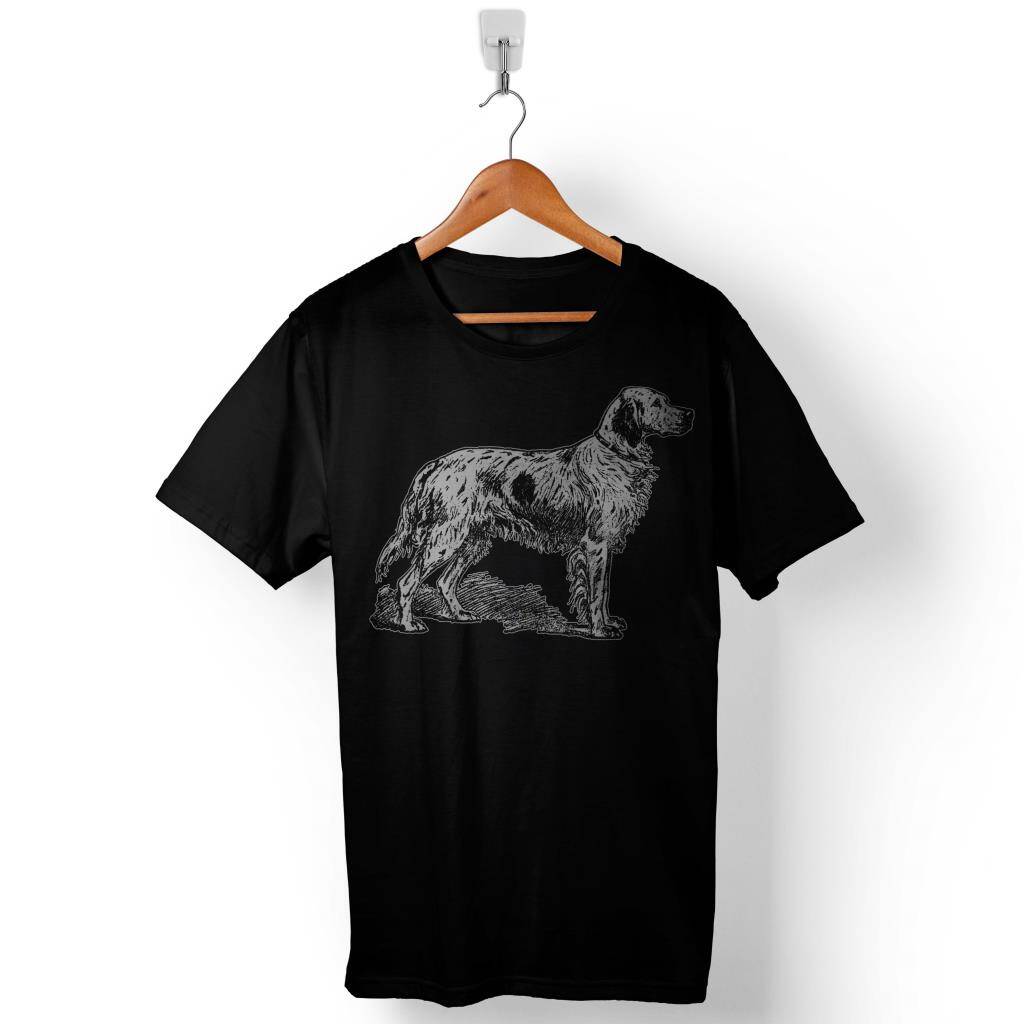 German Huntung Dog Setter Av Köpeği Baskılı Tişört Unisex T-Shirt - 1