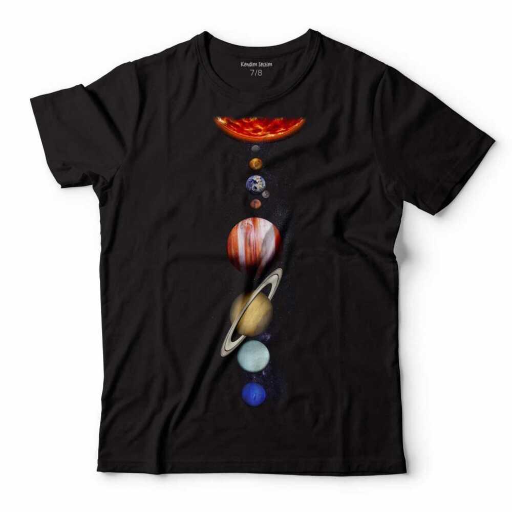 GEZEGENLER GÜNEŞ SİSTEMİ SOLAR SYSTEM UZAY COSMOS ÇOCUK TİŞÖRT