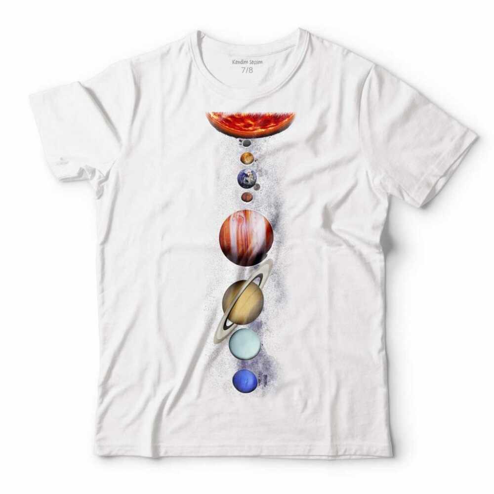 GEZEGENLER GÜNEŞ SİSTEMİ SOLAR SYSTEM UZAY COSMOS ÇOCUK TİŞÖRT