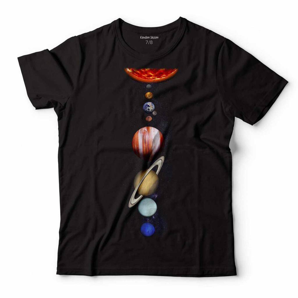GEZEGENLER GÜNEŞ SİSTEMİ SOLAR SYSTEM UZAY COSMOS ÇOCUK TİŞÖRT - 1