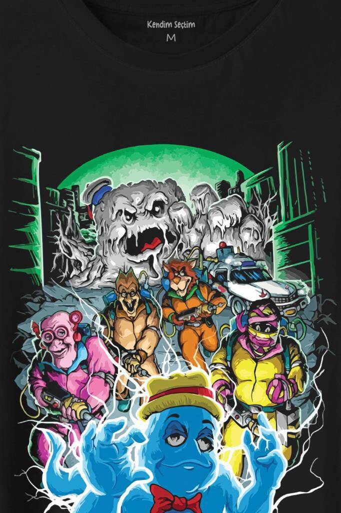 Ghostbusters Hayalet Avciları Cerealbusters Baskılı Tişört Unisex T-Shirt (1)