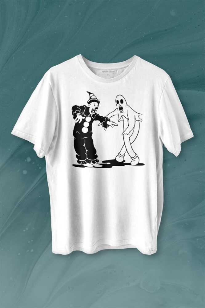 Ghostmane Music Dans Müzik Palyaço Hayalet Baskılı Tişört Unisex T-shirt - 1
