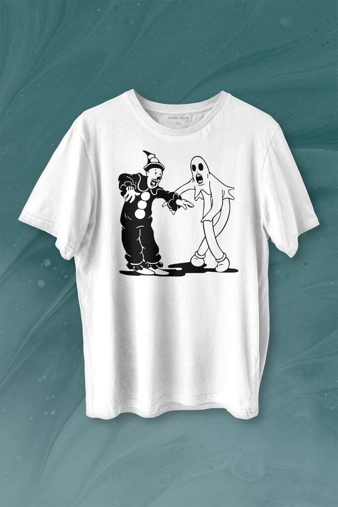 Ghostmane Music Dans Müzik Palyaço Hayalet Baskılı Tişört Unisex T-shirt - 1