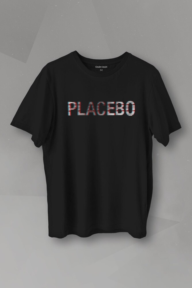 Glitch Placebo Music Molko Rock Müzik Baskılı Unisex T-shirt T01S4396 - KENDİM SEÇTİM