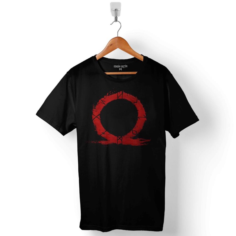 God Of War Logo Baskılı Tişört Unisex T-Shirt - 1