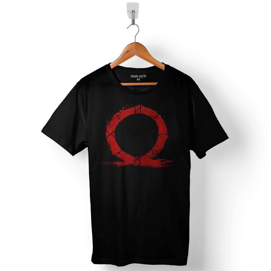 God Of War Logo Baskılı Tişört Unisex T-Shirt - 1