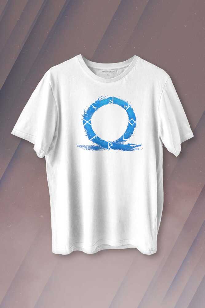 God of War Ragnarok Oyun Gamer Baskılı Tişört Unisex T-shirt - 1