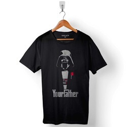 Godfather Your Father Star Wars Baskılı Tişört Unisex T-Shirt - Thumbnail