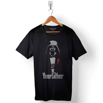 Godfather Your Father Star Wars Baskılı Tişört Unisex T-Shirt