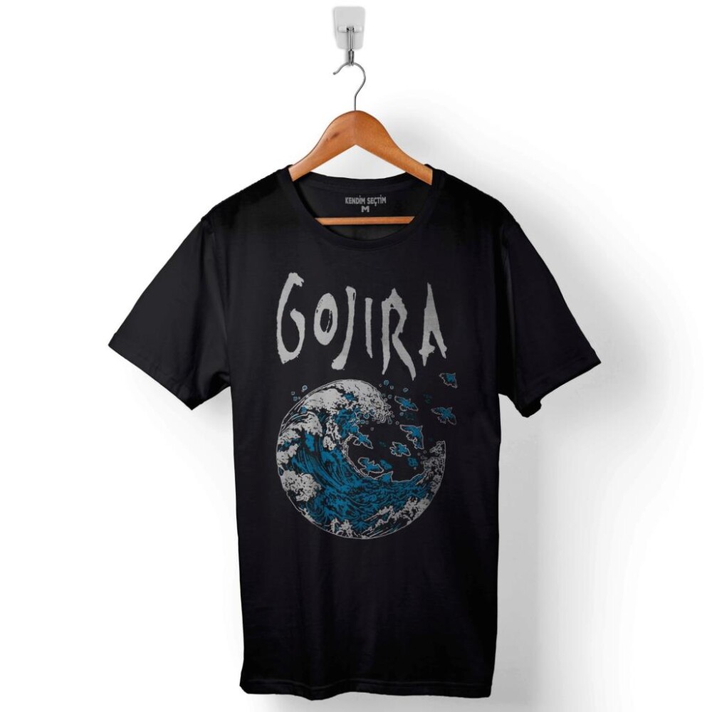 Gojira Progresıf Metal Logo Baskılı Tişört Unisex T-Shirt - 1
