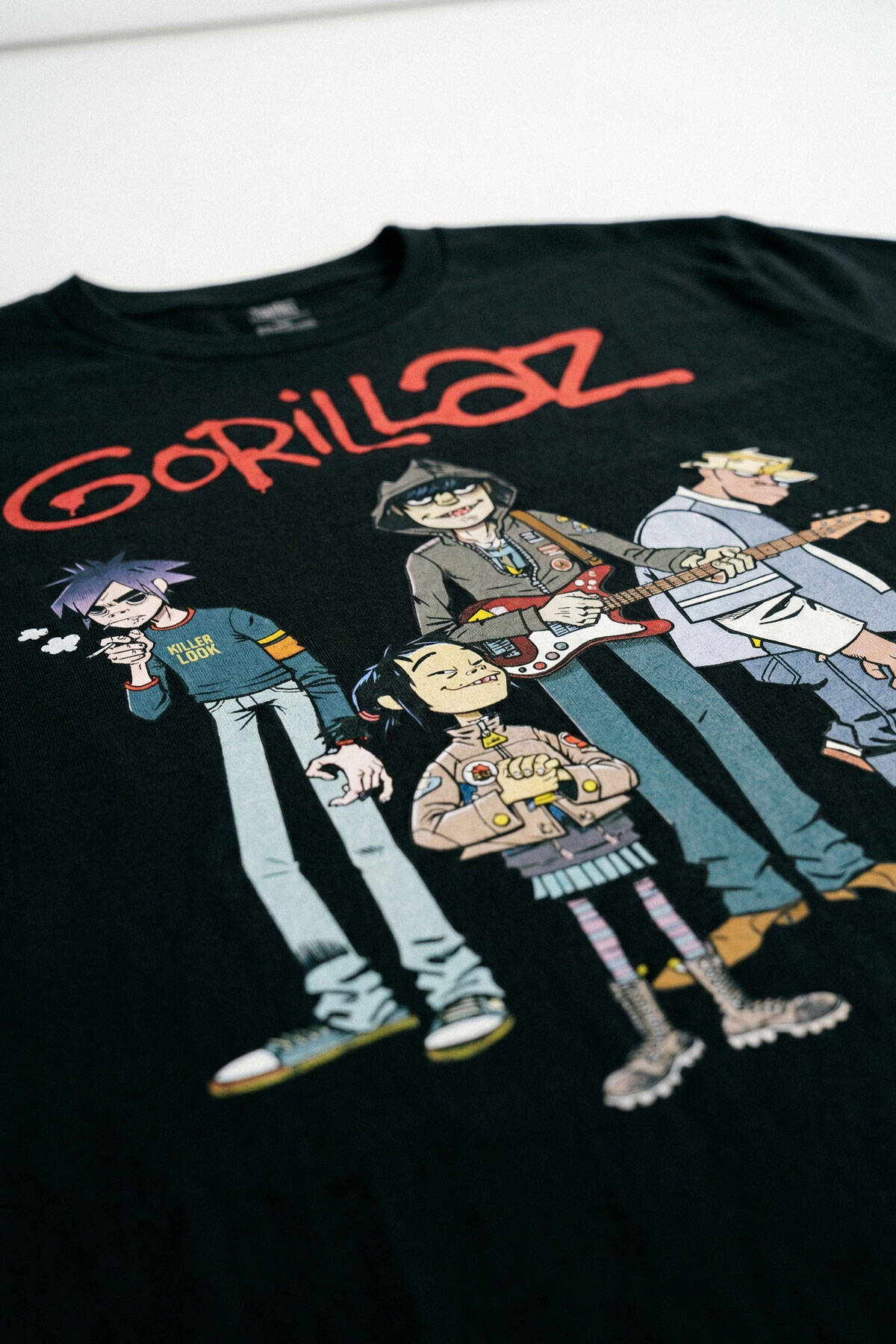Gorillaz 2D Rock Band Blur Damon Albarn Feel Good Uzun Kollu Tişört Baskılı T-Shirt (1)