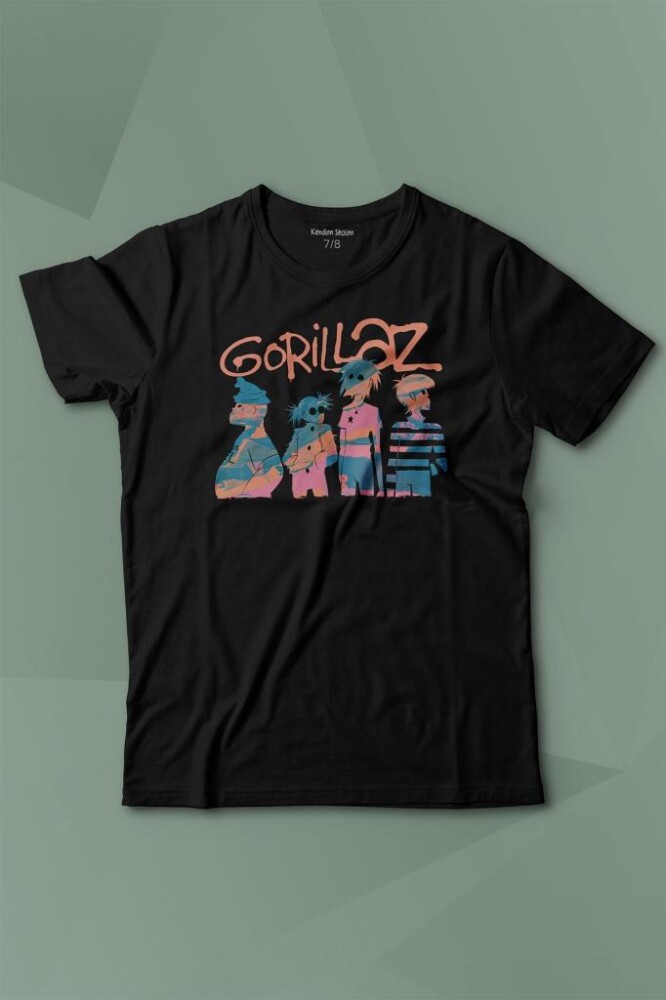 Gorillaz 2D Rock Blur Damon Albarn Feel Good Urban Baskılı Tişört Çocuk T-shirt - KENDİM SEÇTİM
