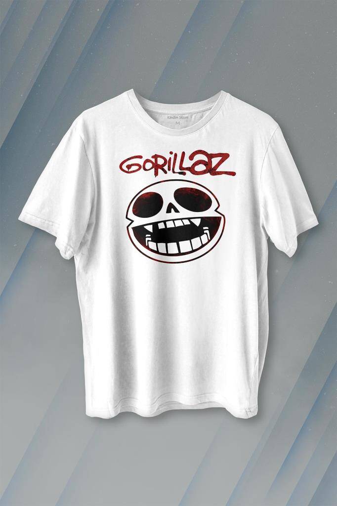 Gorillaz Rock Music Müzik Baskılı Tişört Unisex T-shirt - 1
