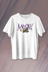 Gotik Meow Boomber Baskılı Tişört Unisex T-shirt - 1