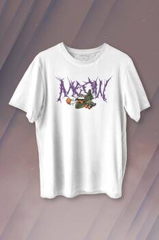 Gotik Meow Boomber Baskılı Tişört Unisex T-shirt - 1