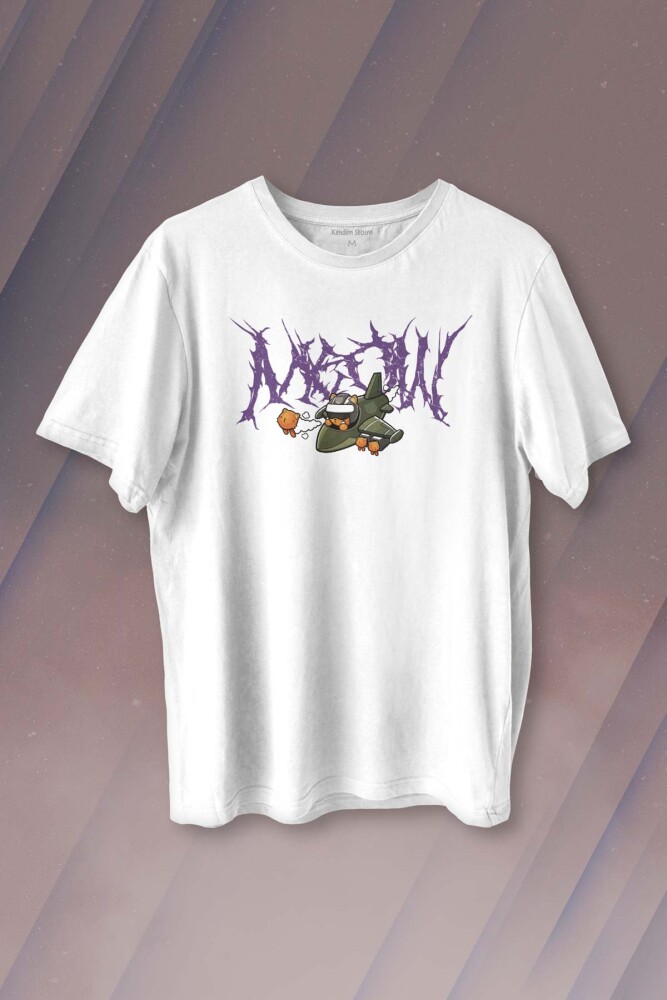Gotik Meow Boomber Baskılı Tişört Unisex T-shirt - KENDİM SEÇTİM