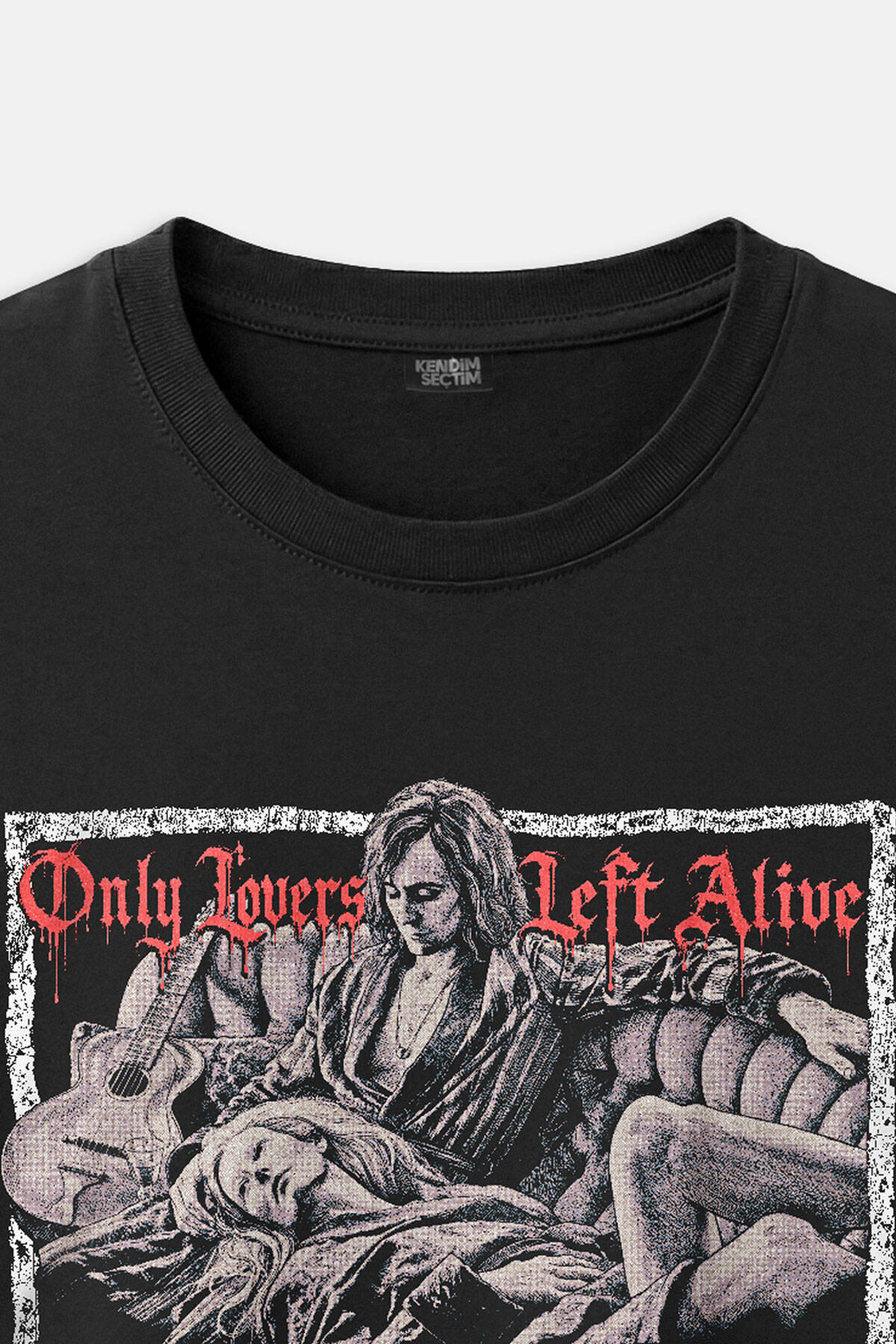 Gotik Vampir Film Jim Jarmusch Only Lovers Left Alive Sinema Siyah Regular Fit Unisex Tişört (1)