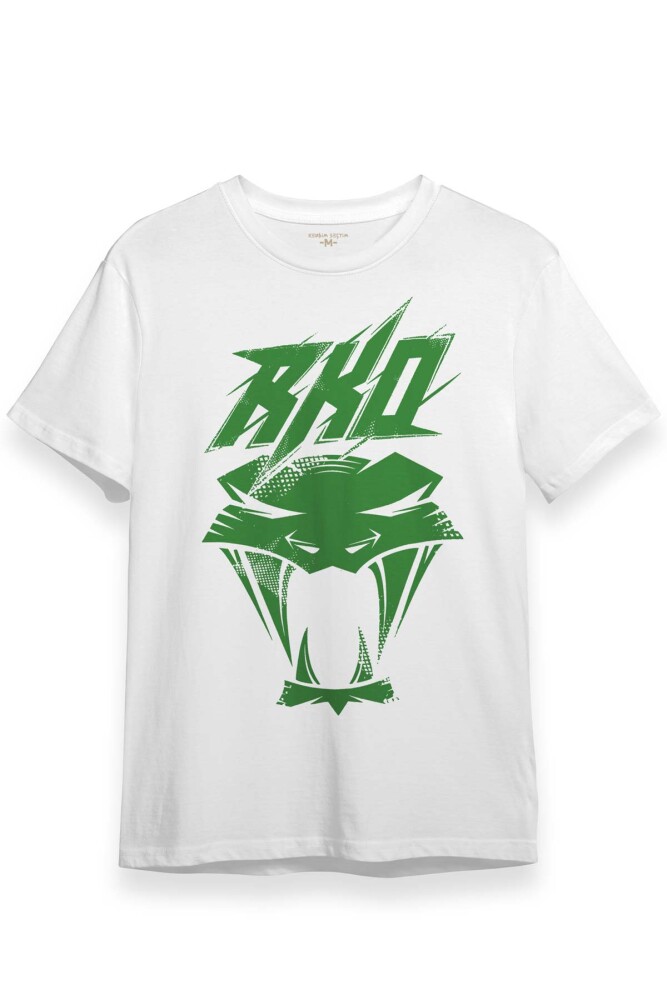 Green Viper Venom Randy Orton Yılan Wwe RKO Gym Spor Fight Güreş Baskılı Beyaz Tişört