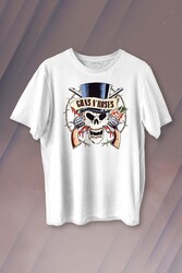 Guns N Roses And Rock Music Baskılı Tişört Unisex T-shirt - 1