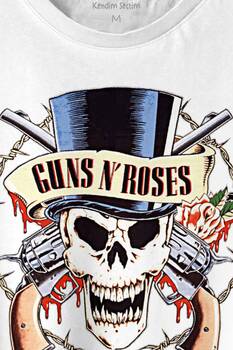 Guns N Roses And Rock Music Baskılı Tişört Unisex T-shirt - 2