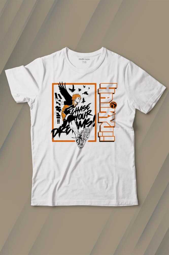 Haikyuu Fly Anime Baskılı Tişört Çocuk T-shirt