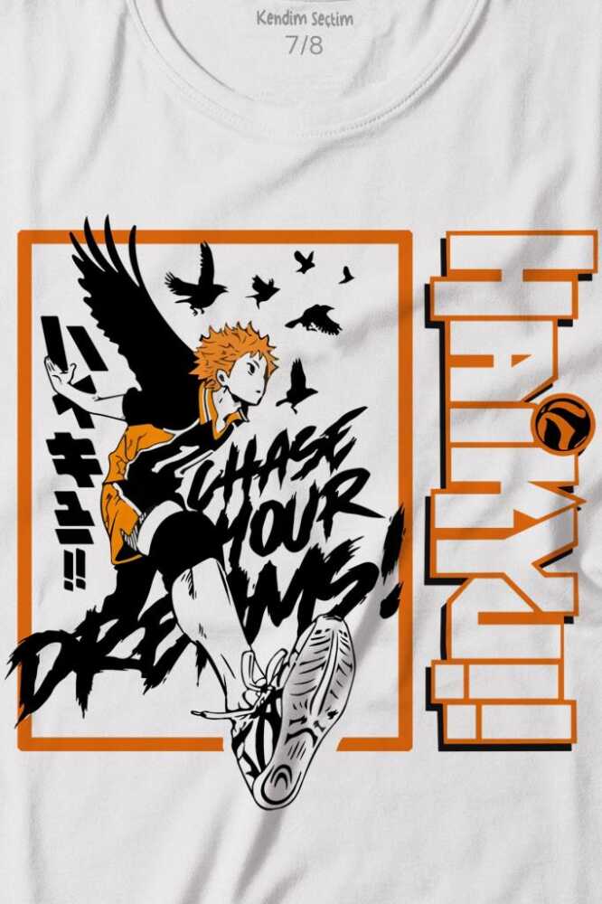 Haikyuu Fly Anime Baskılı Tişört Çocuk T-shirt (1)