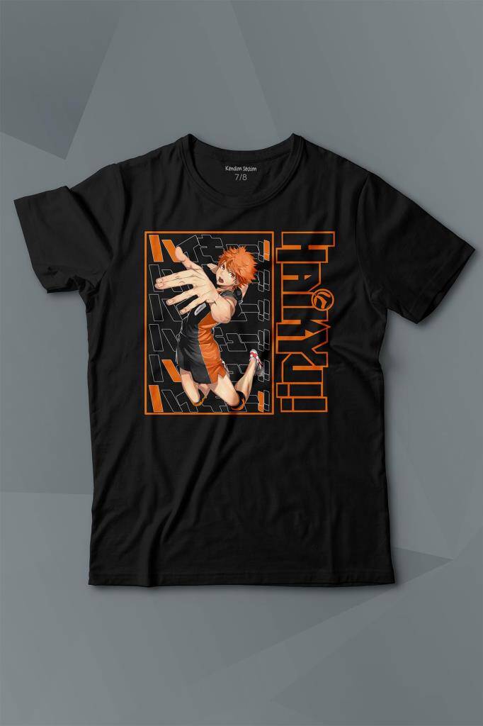 Haikyuu Fly Anime Baskılı Tişört Çocuk T-shirt - 1